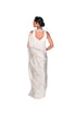 Silver Tissue Saree With EMB Blouse Piece